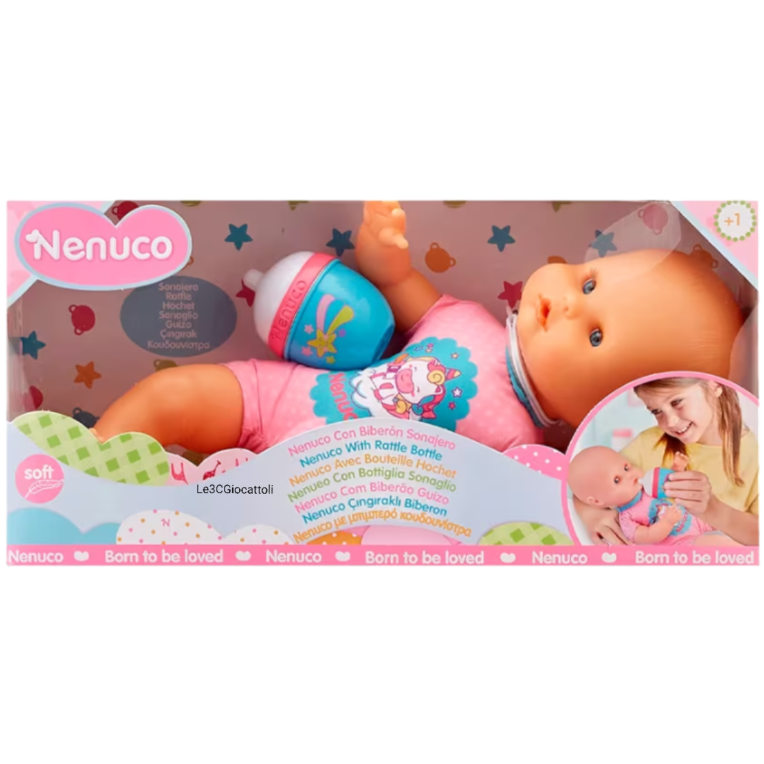 Nenuco con Bottiglia Sonaglio Unicorno