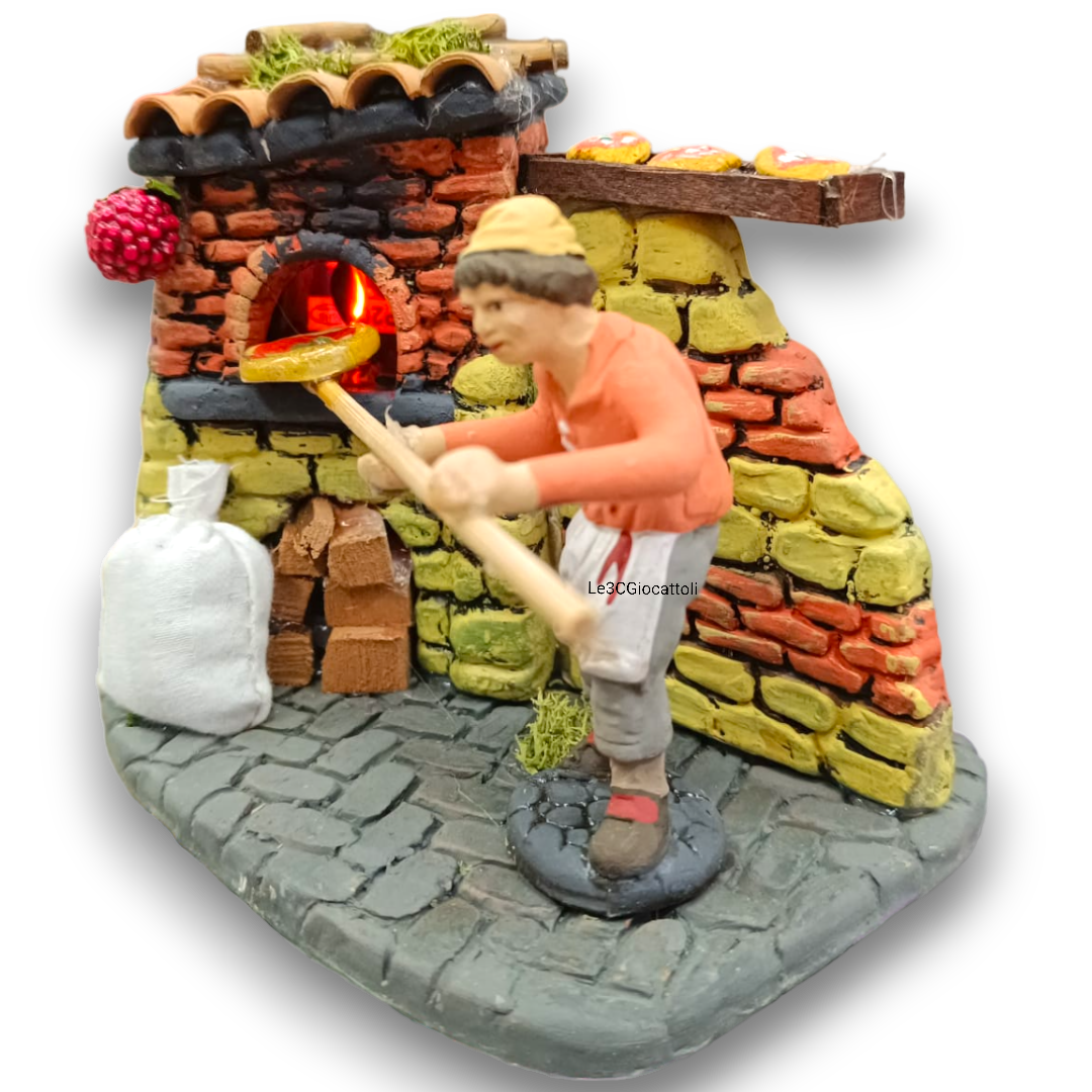 Gruppo in Terracotta Fornaio 7 Cm
