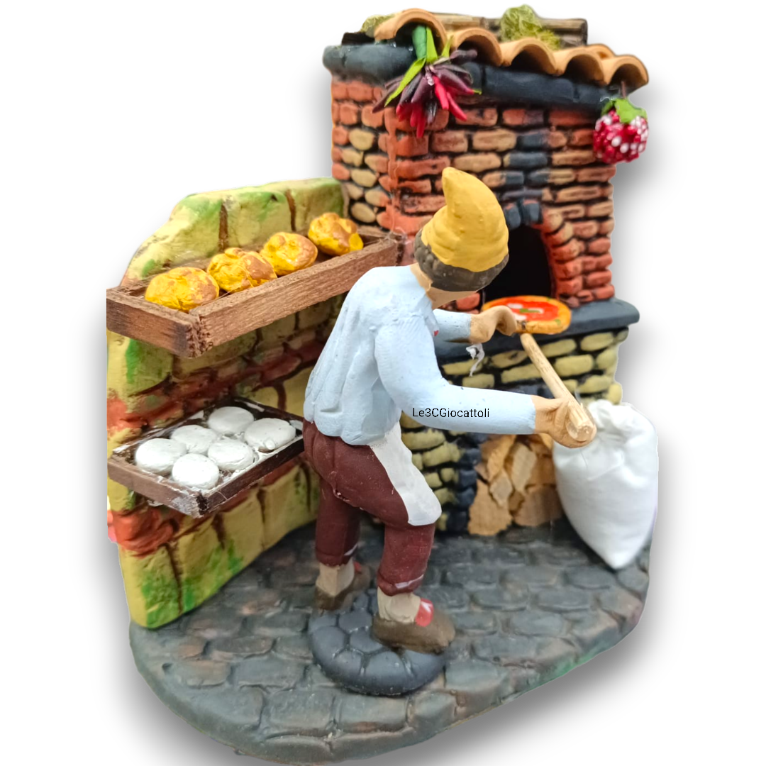 Gruppo in Terracotta 10 Cm Fornaio