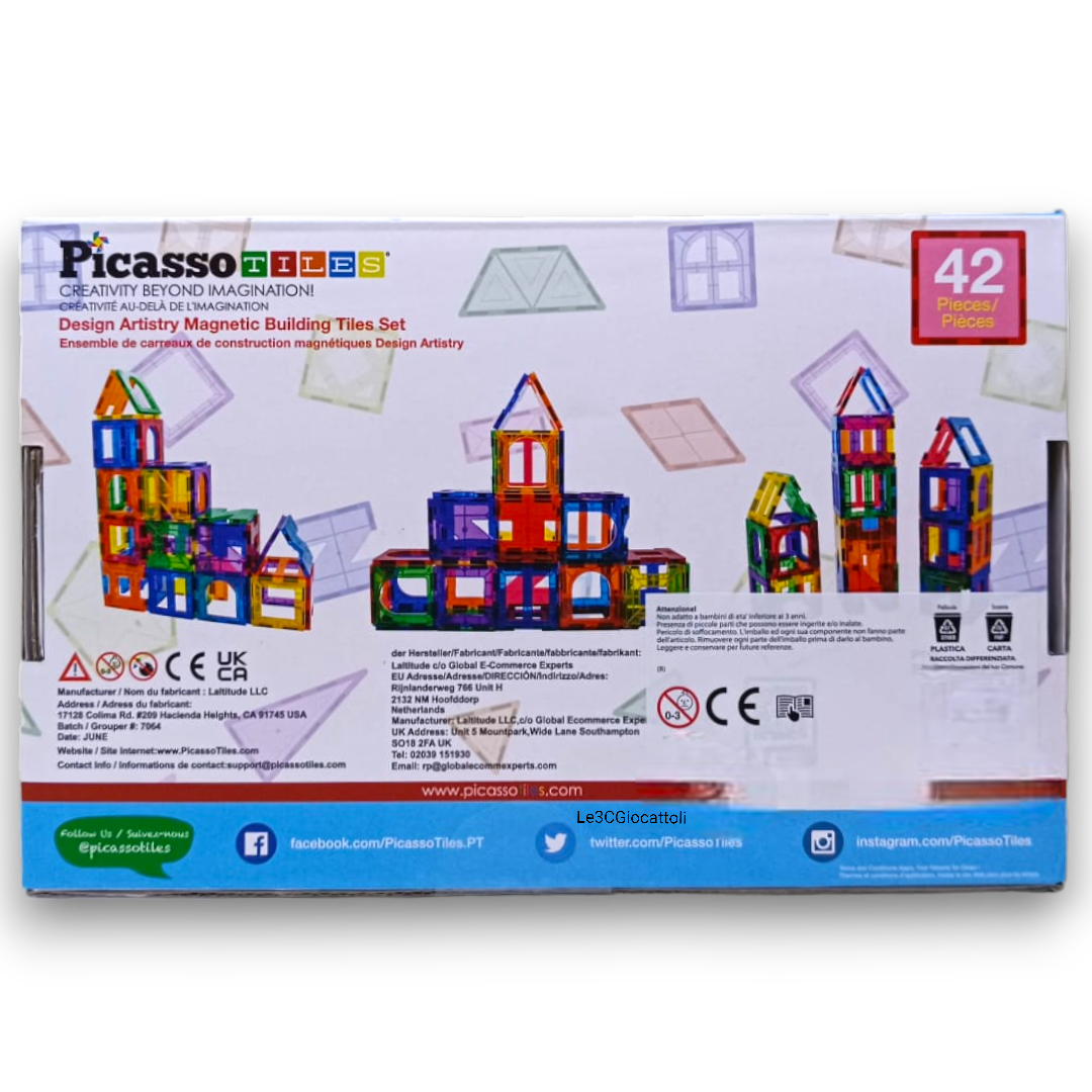 Picasso Costruzioni Magnetiche Design 42 Pezzi