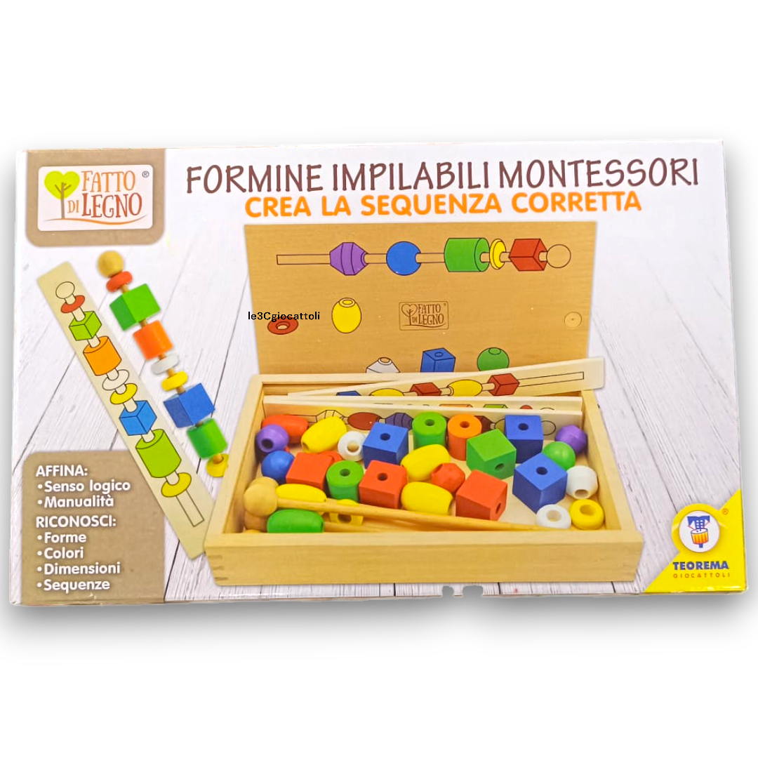 Formine impilabili Montessori per Educazione e Divertimento