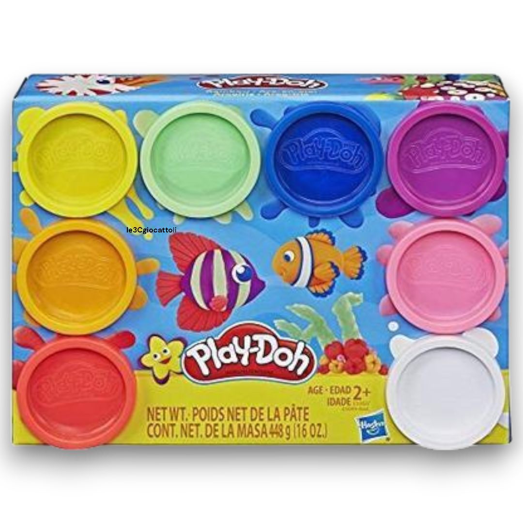 Play-doh confezione 8 vasetti