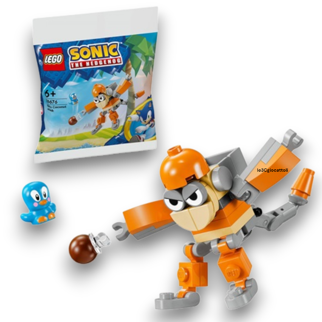 Lego Sonic 30676 Attacco di Kiki con le noci di Cocco