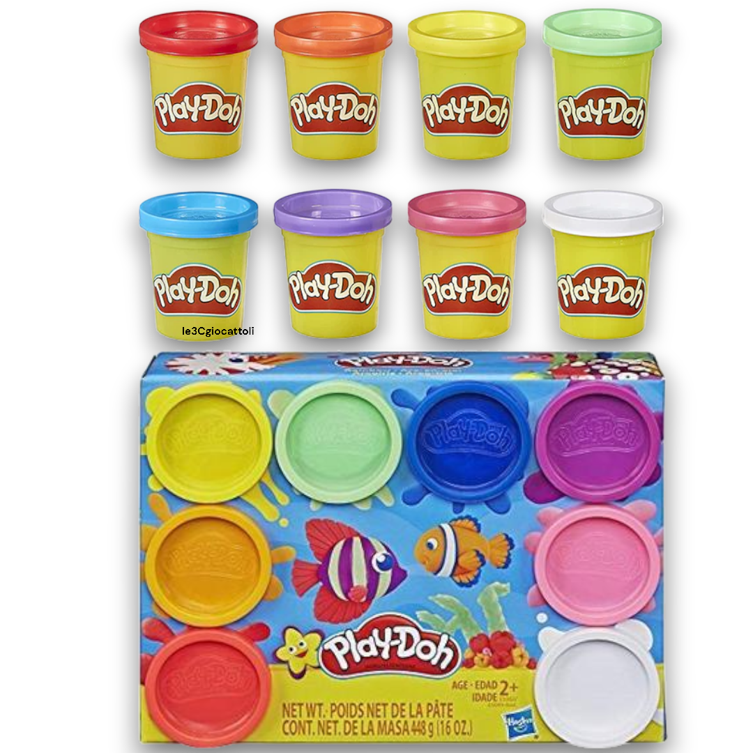 Play-doh confezione 8 vasetti