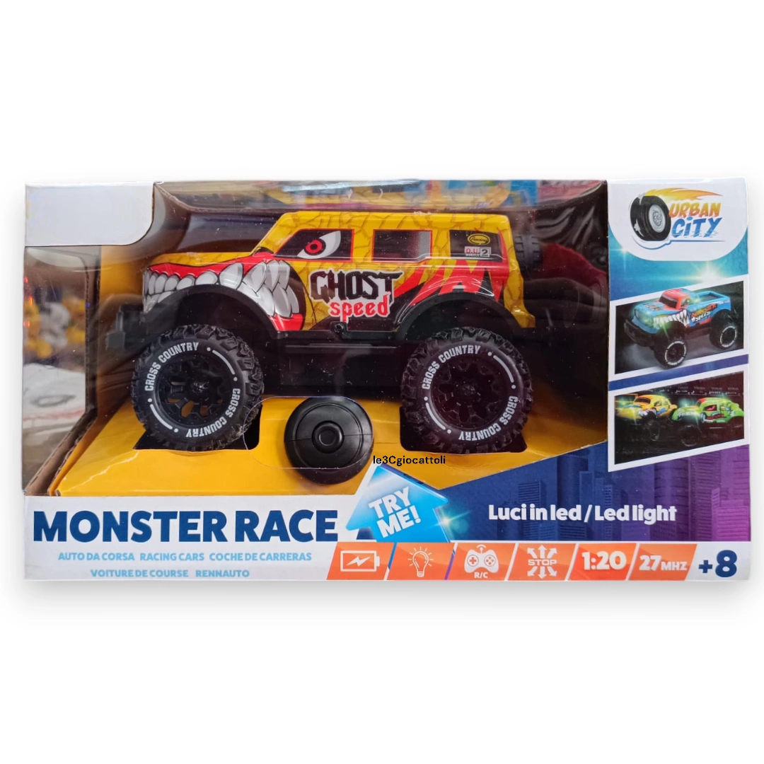 Urban City Monster Truck Ghost Speed Radiocomandato