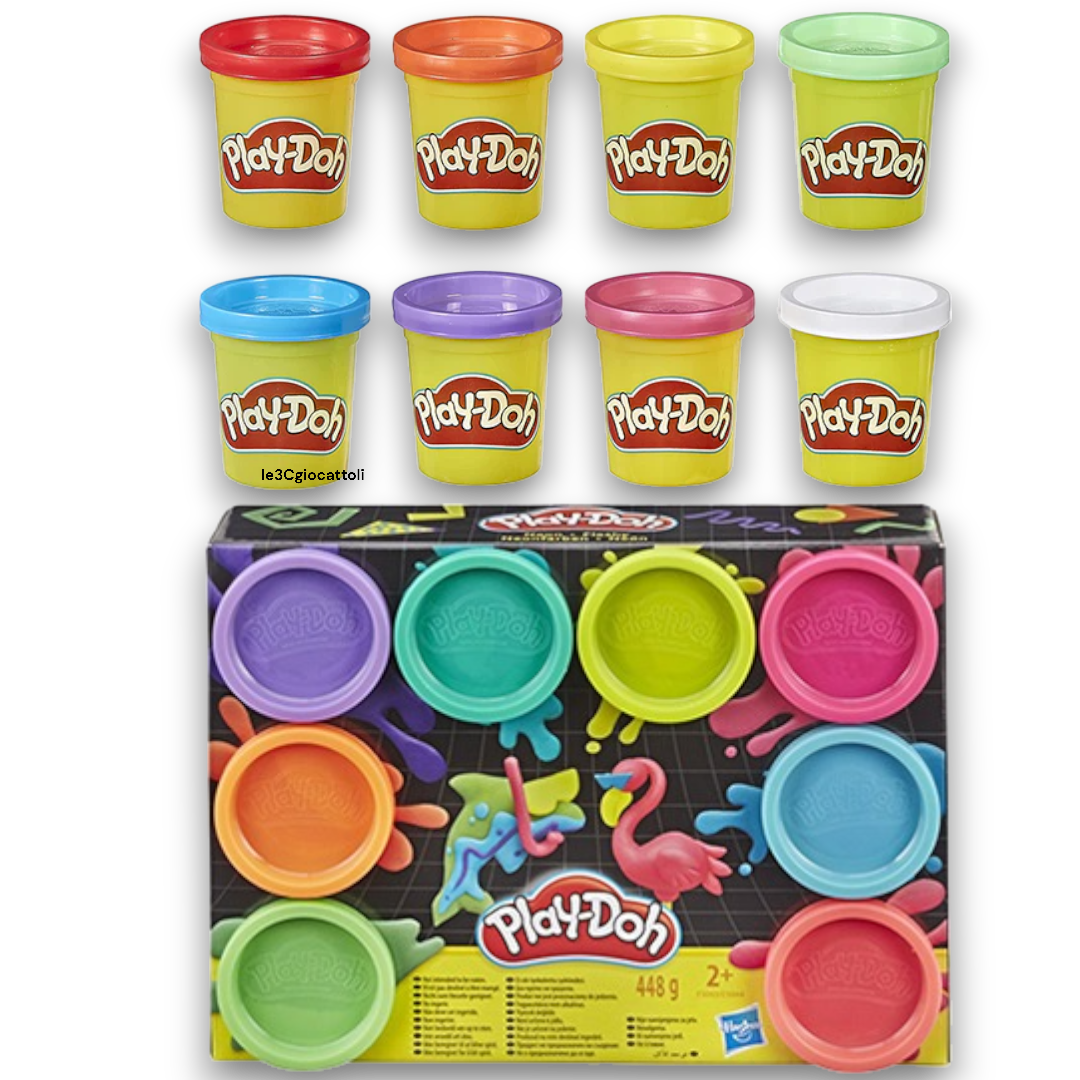 Play-doh confezione 8 vasetti