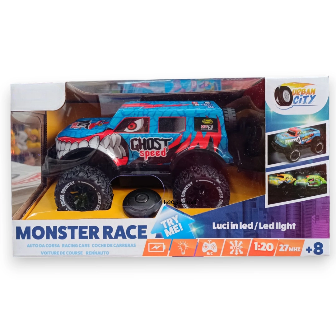Urban City Monster Truck Ghost Speed Radiocomandato