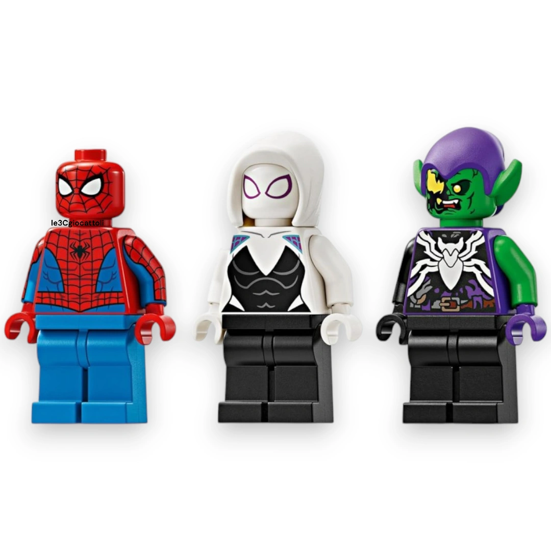 Lego Marvel 76279 Auto da Corsa di Spider-Man Ghost Spider e Venom Goblin