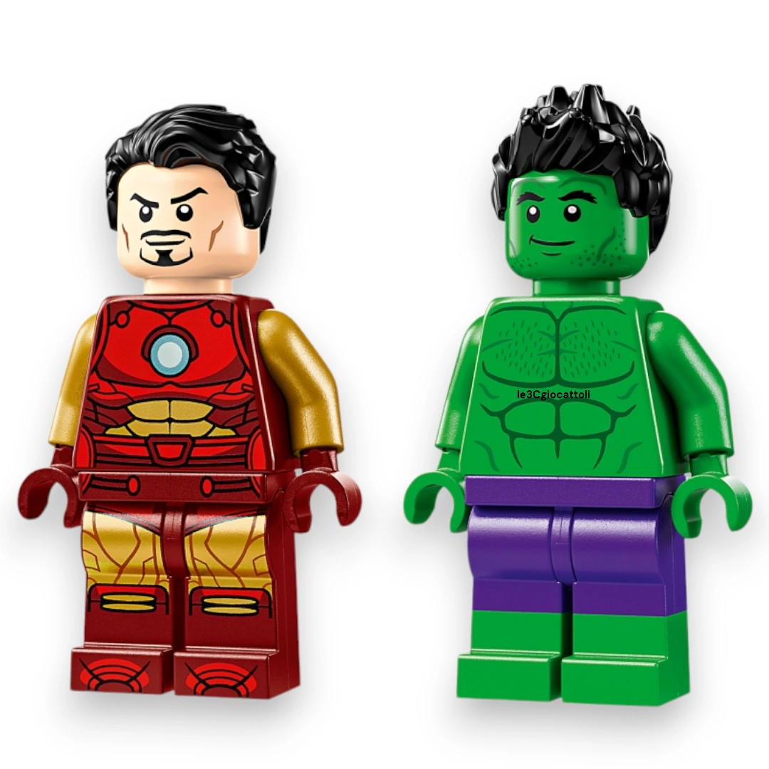 Lego Marvel 76287 Iron Man con Moto e The Hulk