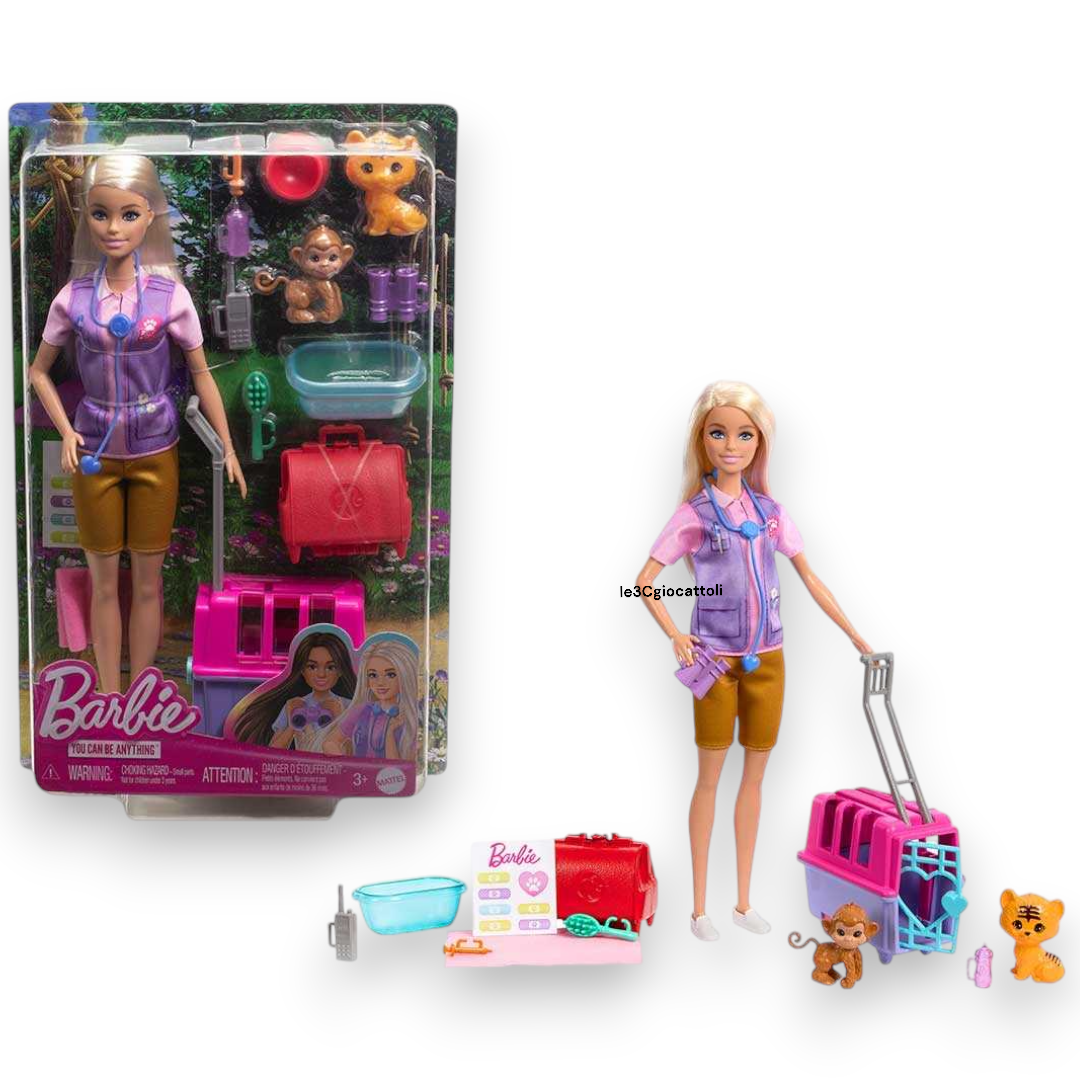 Barbie Veterinaria Animali Selvaggi HRG50