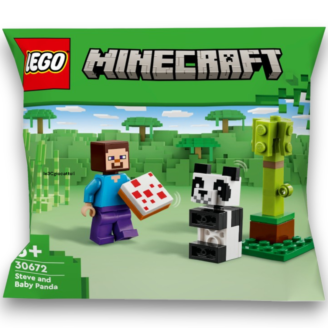 Lego Minecraft 30672 Steve e Baby Panda