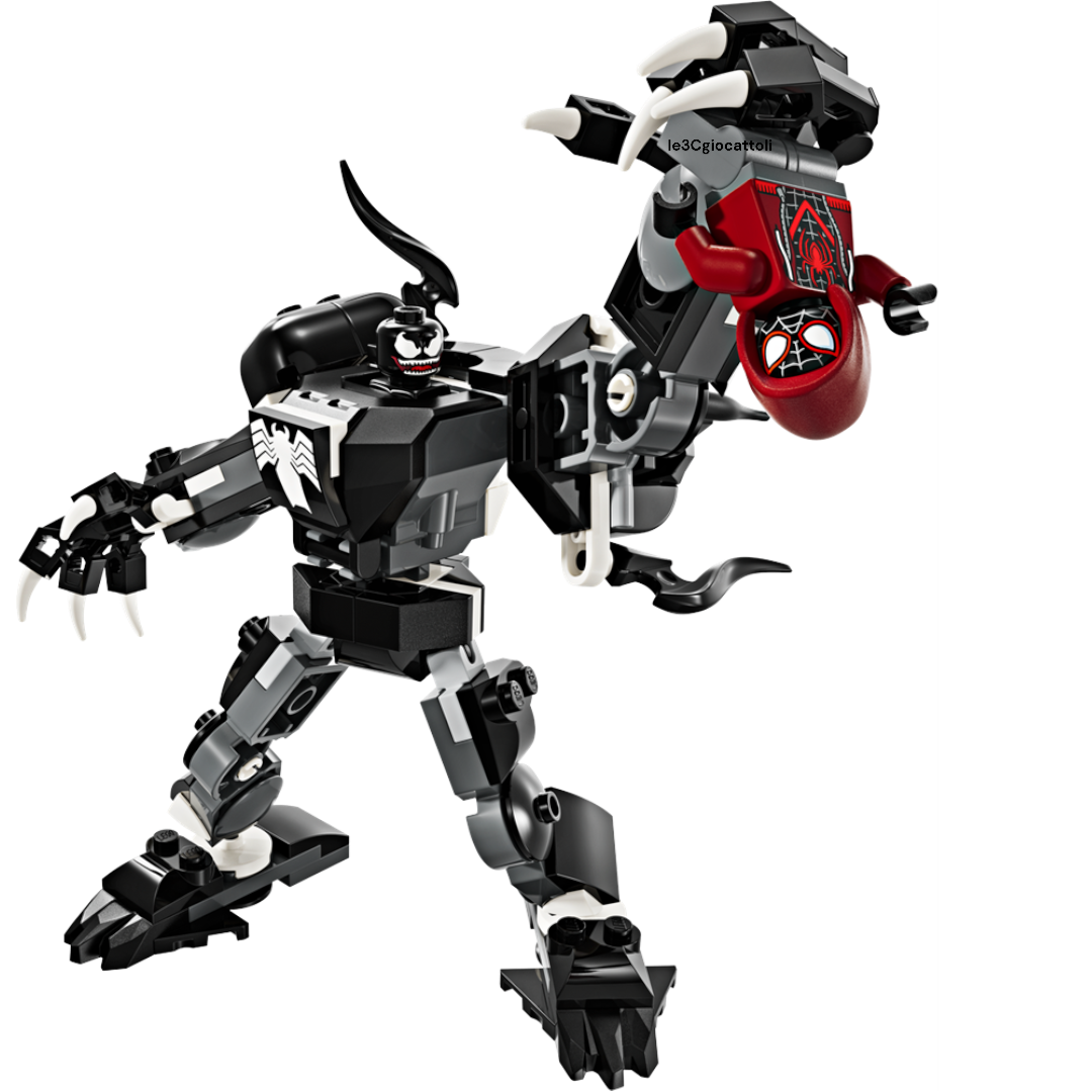 Lego Marvel 76276 Venom Mech Armour vs Miles Morales