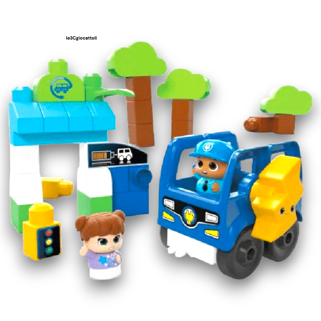 Mega Bloks Stazione di ricarica del Bus Elettrico