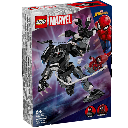 Lego Marvel 76276 Venom Mech Armour vs Miles Morales