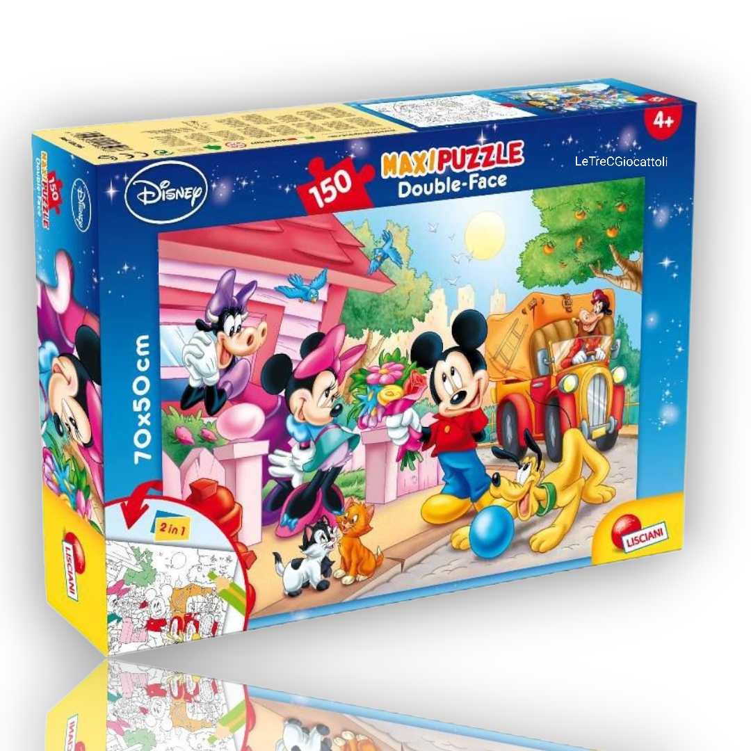 Puzzle 108 pezzi Mickey and Friends double face