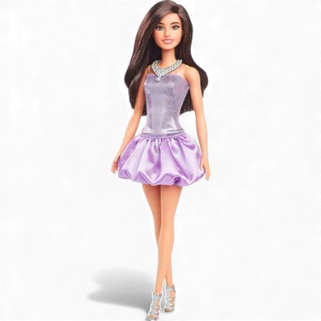 Barbie Fashionistas Vestitino Viola HYT92
