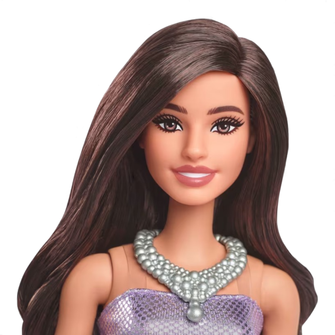 Barbie Fashionistas Vestitino Viola HYT92