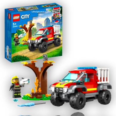 Lego City 60393 Soccorso sul Fuoristrada dei pompieri
