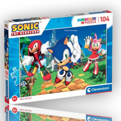 Puzzle 104 pezzi Sonic The Hedgehog Super Color