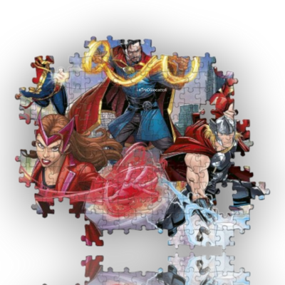 Puzzle 104 pezzi Marvel Avengers Effetto Glitter