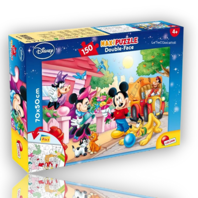 Puzzle 150 pezzi Disney Mickey and Minnie Maxi Floor Double Face