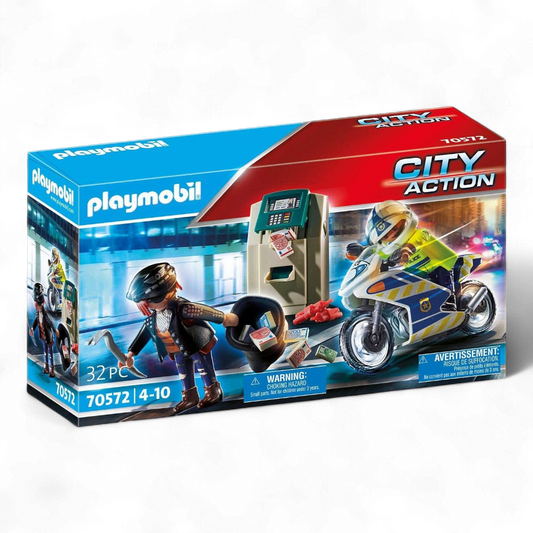 Playmobil City Action 70572 Inseguimento in Moto