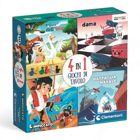 4 in 1 Giochi da Tavolo Clementoni