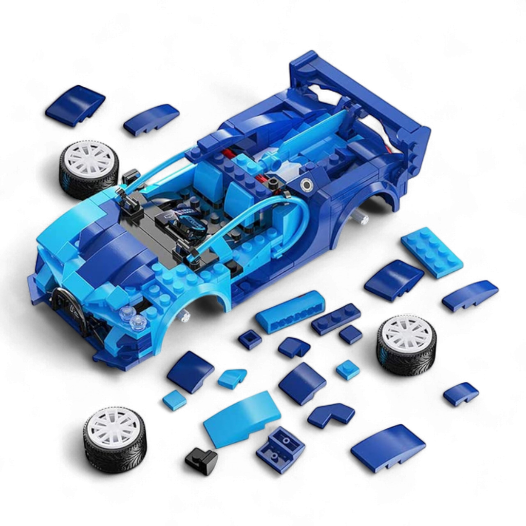 Cadfi Blue Race Car