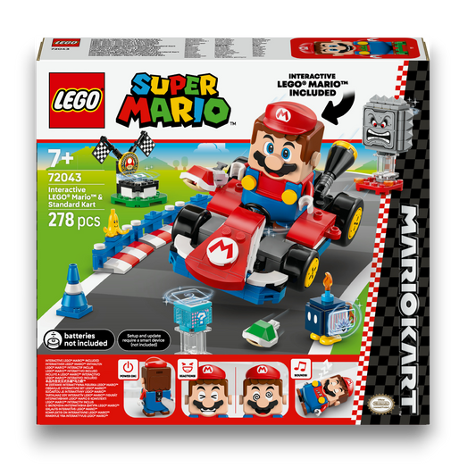 Lego Super Mario 72043 Lego Mario Interattivo e Kart Standard