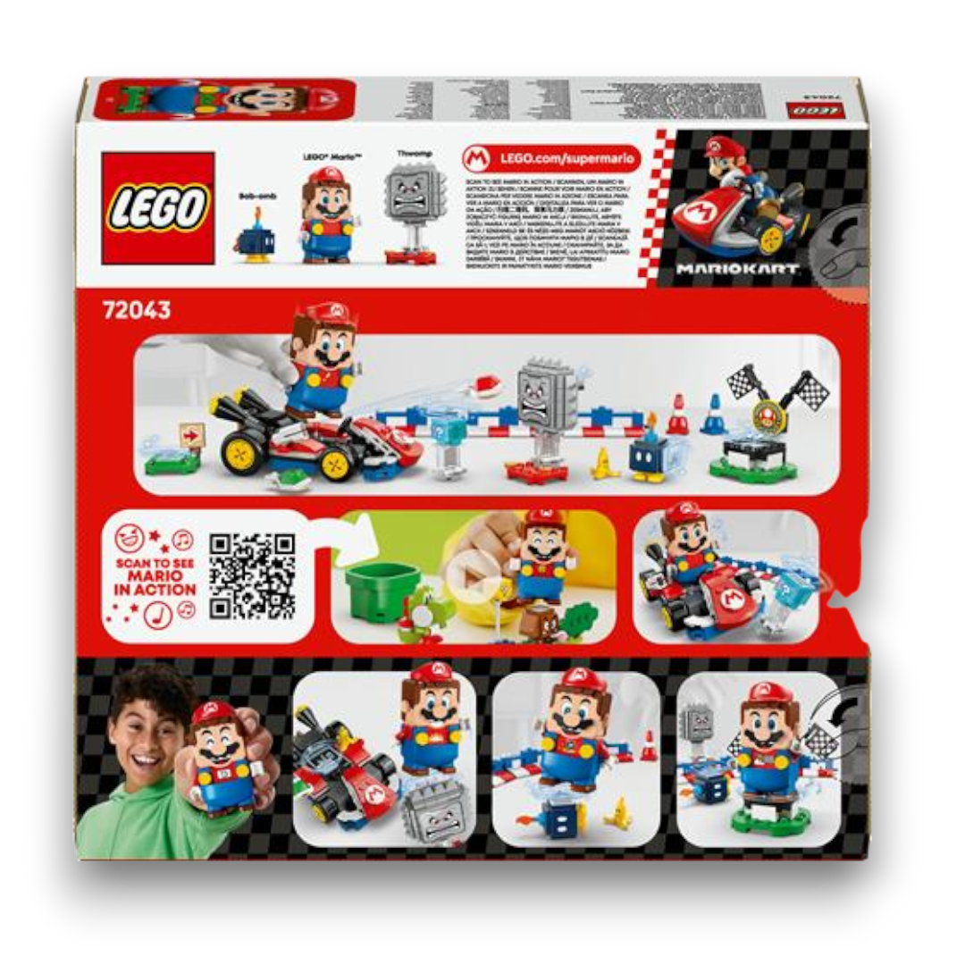 Lego Super Mario 72043 Lego Mario Interattivo e Kart Standard