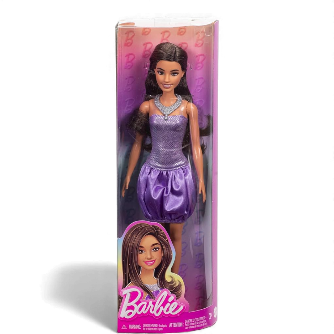 Barbie Fashionistas Vestitino Viola HYT92