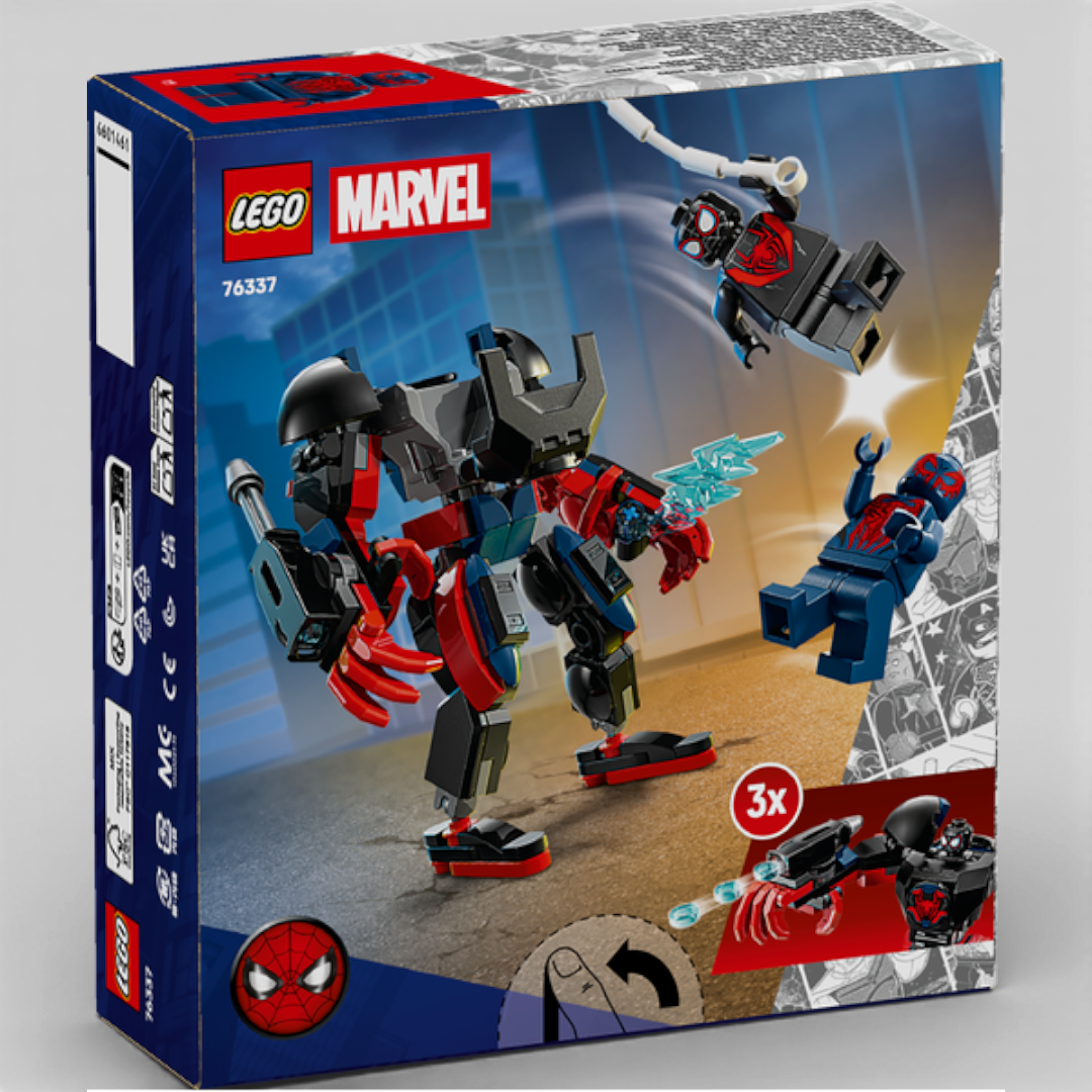 Lego Marvel 76337 Mech di Miles Morales vs Spiderman 2099