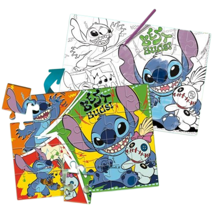 Puzzle 24 pezzi Stitch Best Buds