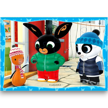 Puzzle 12 pezzi Bing doppia scena