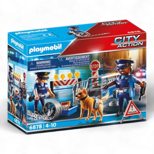 Playmobil City Action 6878 Posto di Blocco della Polizia