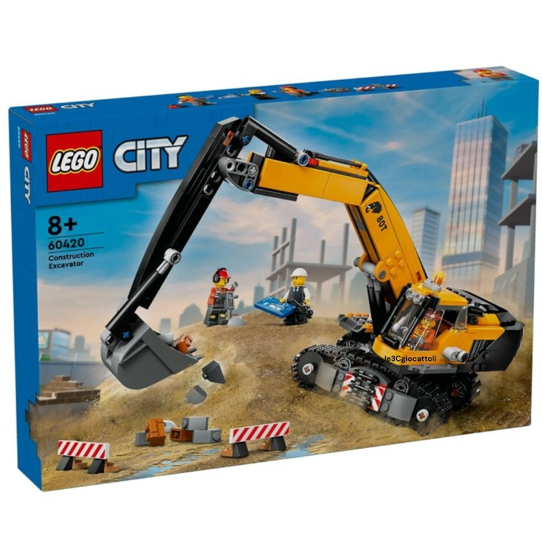 Lego City 60420 Escavatore da Cantiere