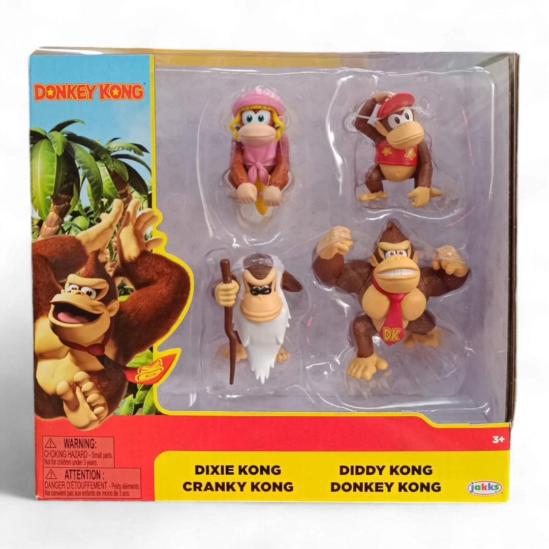 Set 4 Personaggi Donkey Kong