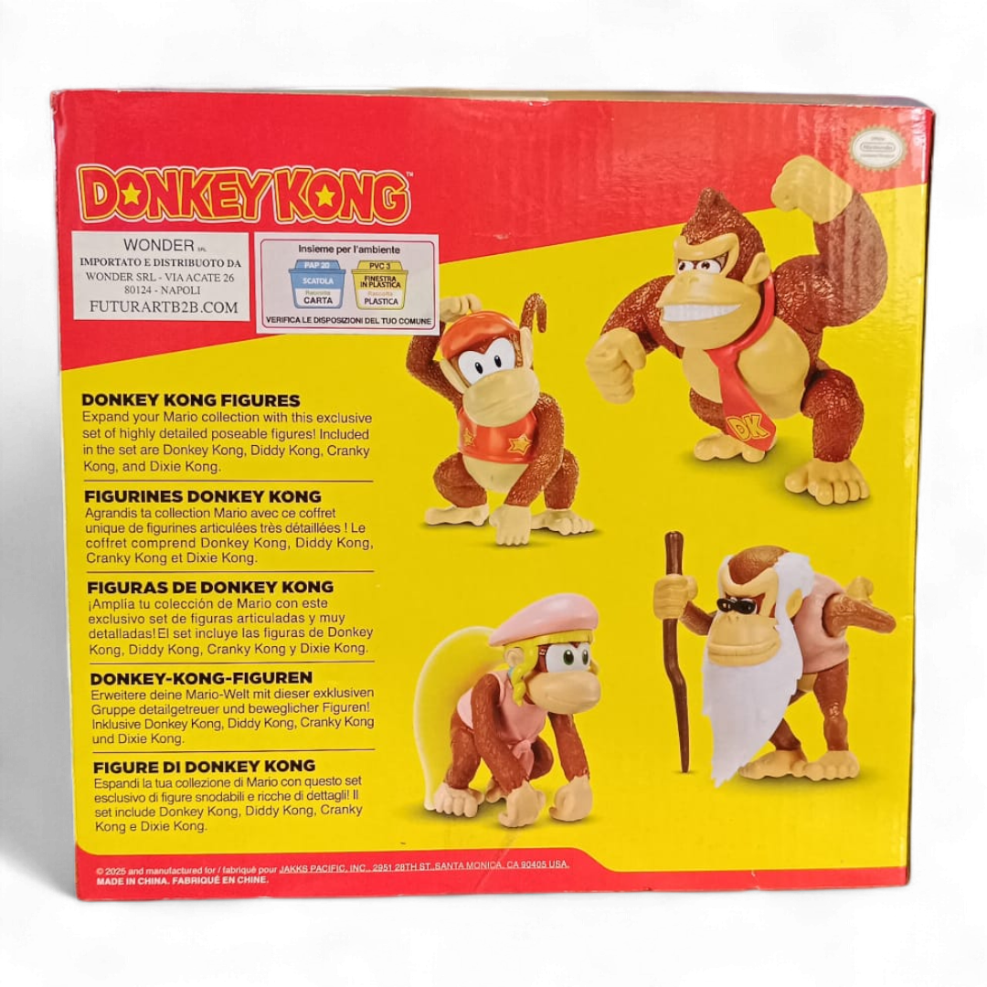 Set 4 Personaggi Donkey Kong