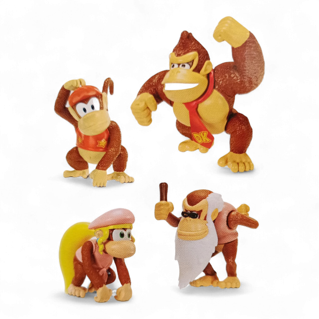 Set 4 Personaggi Donkey Kong