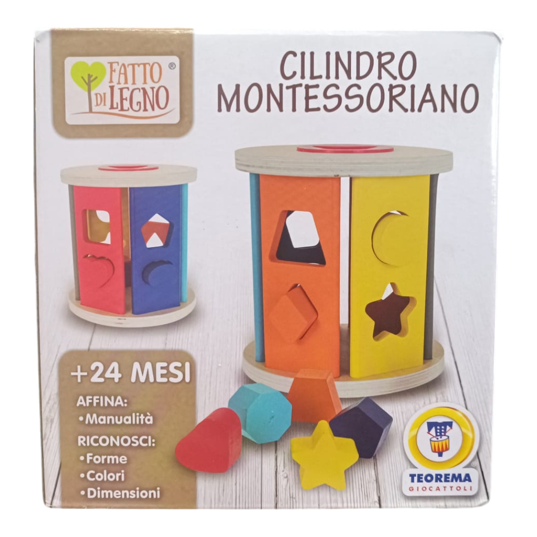 Cilindro Montessoriano Di Legno