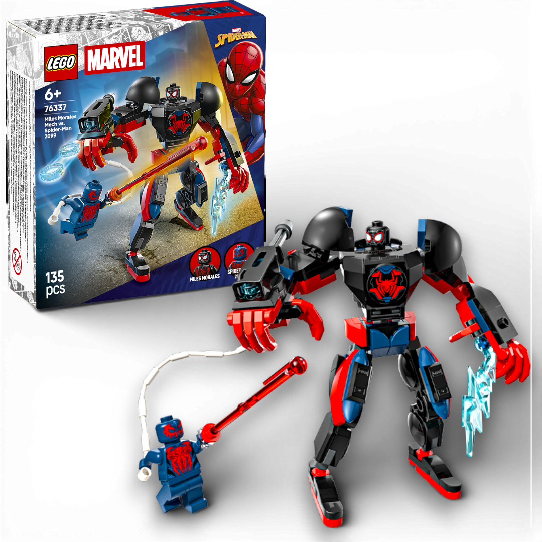 Lego Marvel 76337 Mech di Miles Morales vs Spiderman 2099