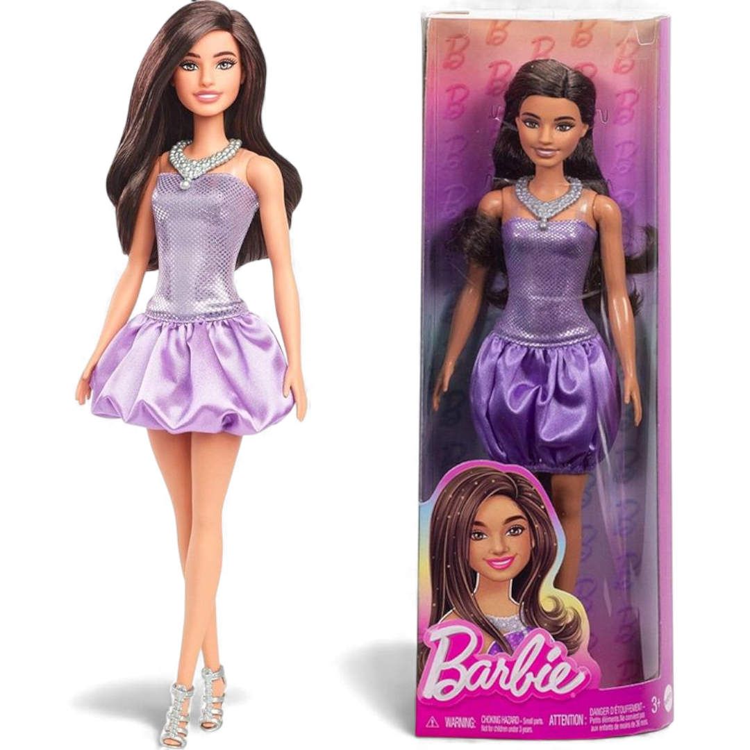 Barbie Fashionistas Vestitino Viola HYT92