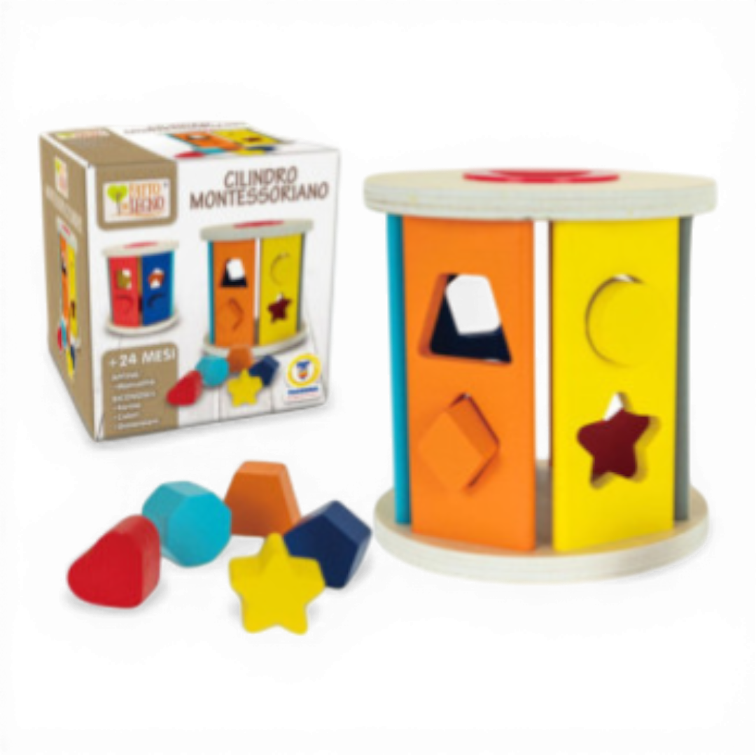 Cilindro Montessoriano Di Legno