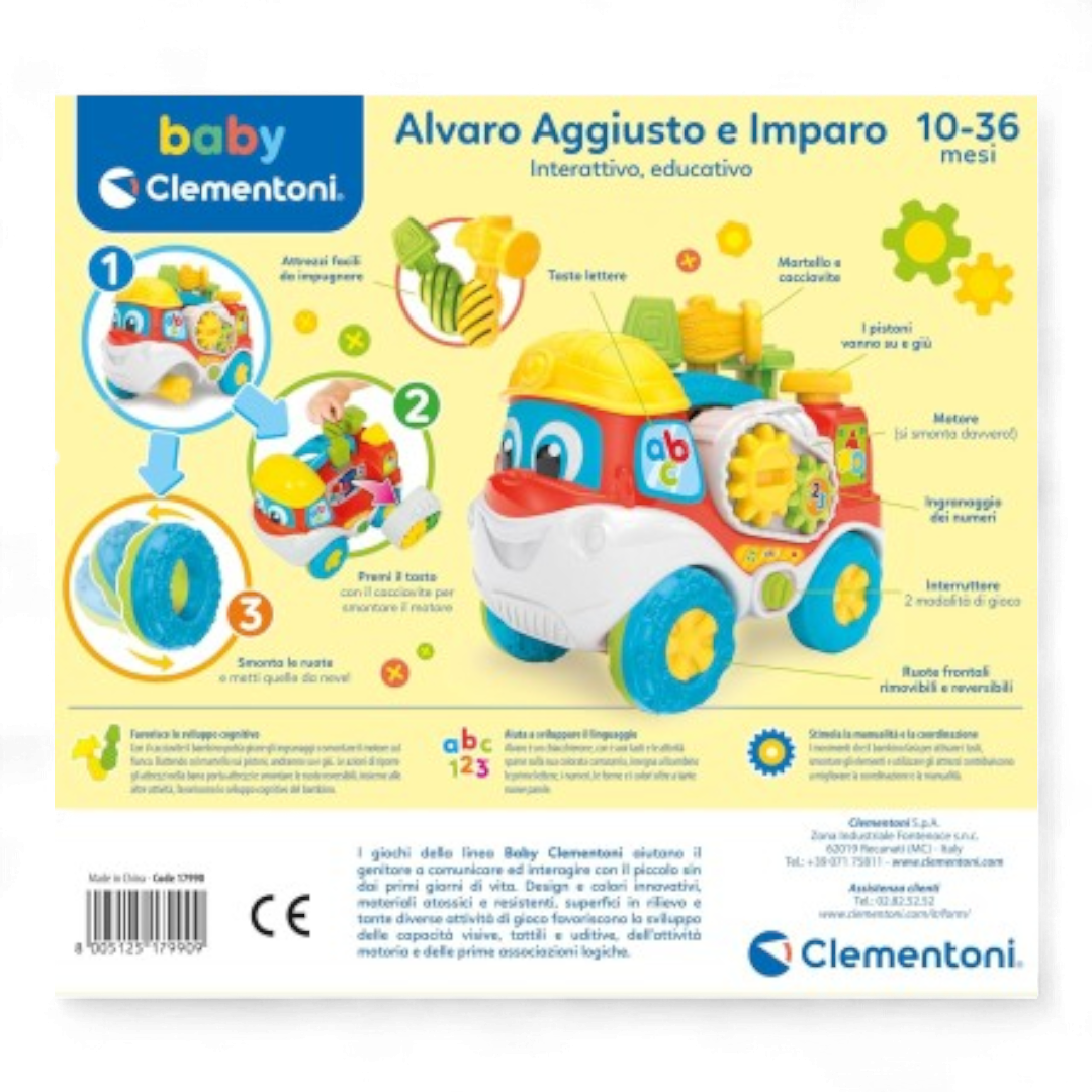 Baby Clementoni Alvaro Aggiusto e Imparo