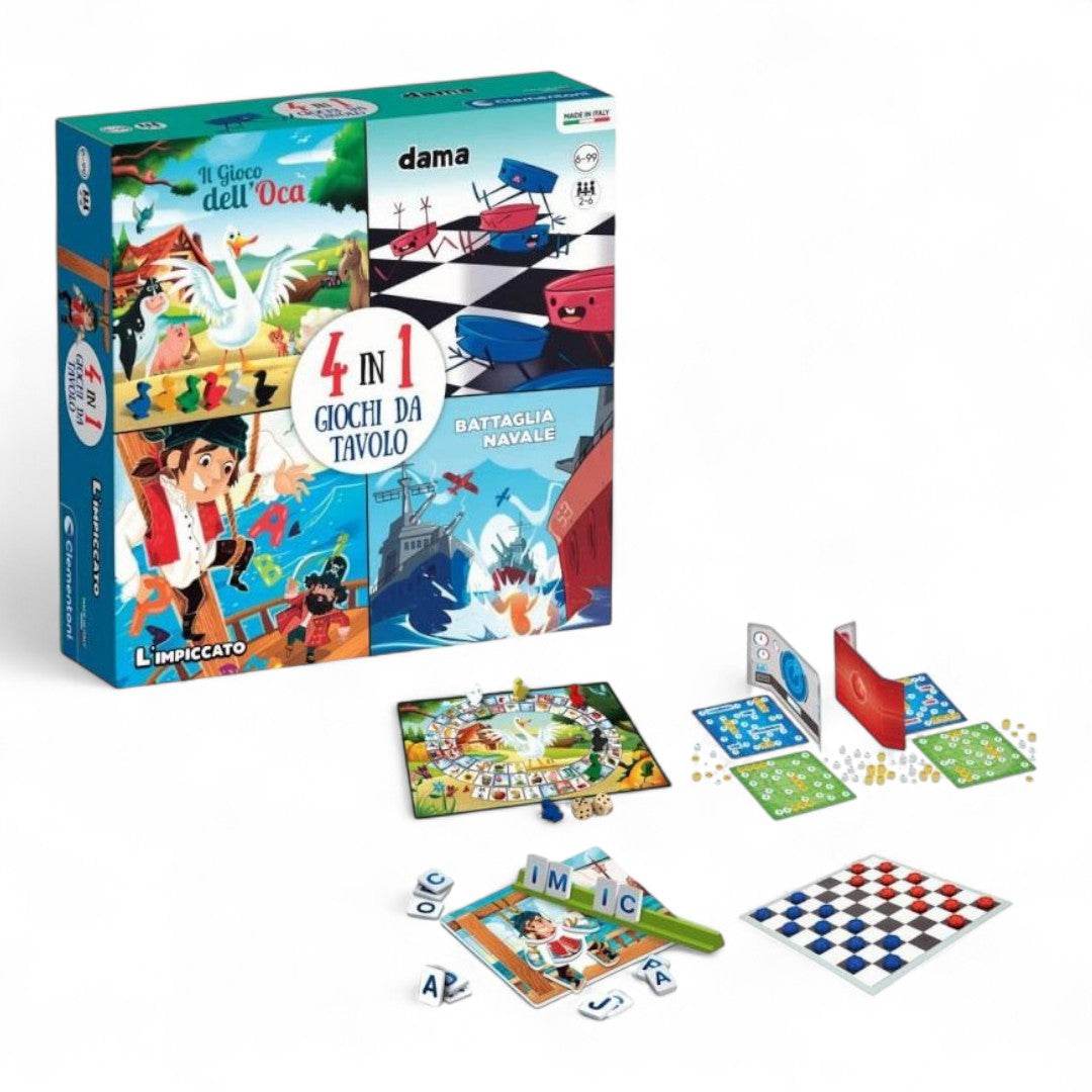 4 in 1 Giochi da Tavolo Clementoni