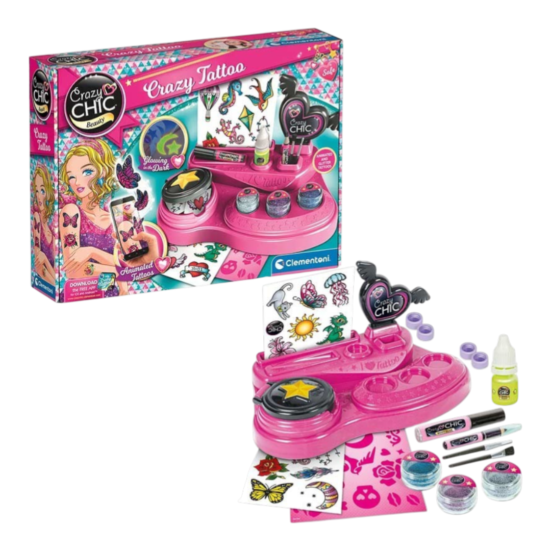Crazy Tattoo Clementoni Glitter Tattoo