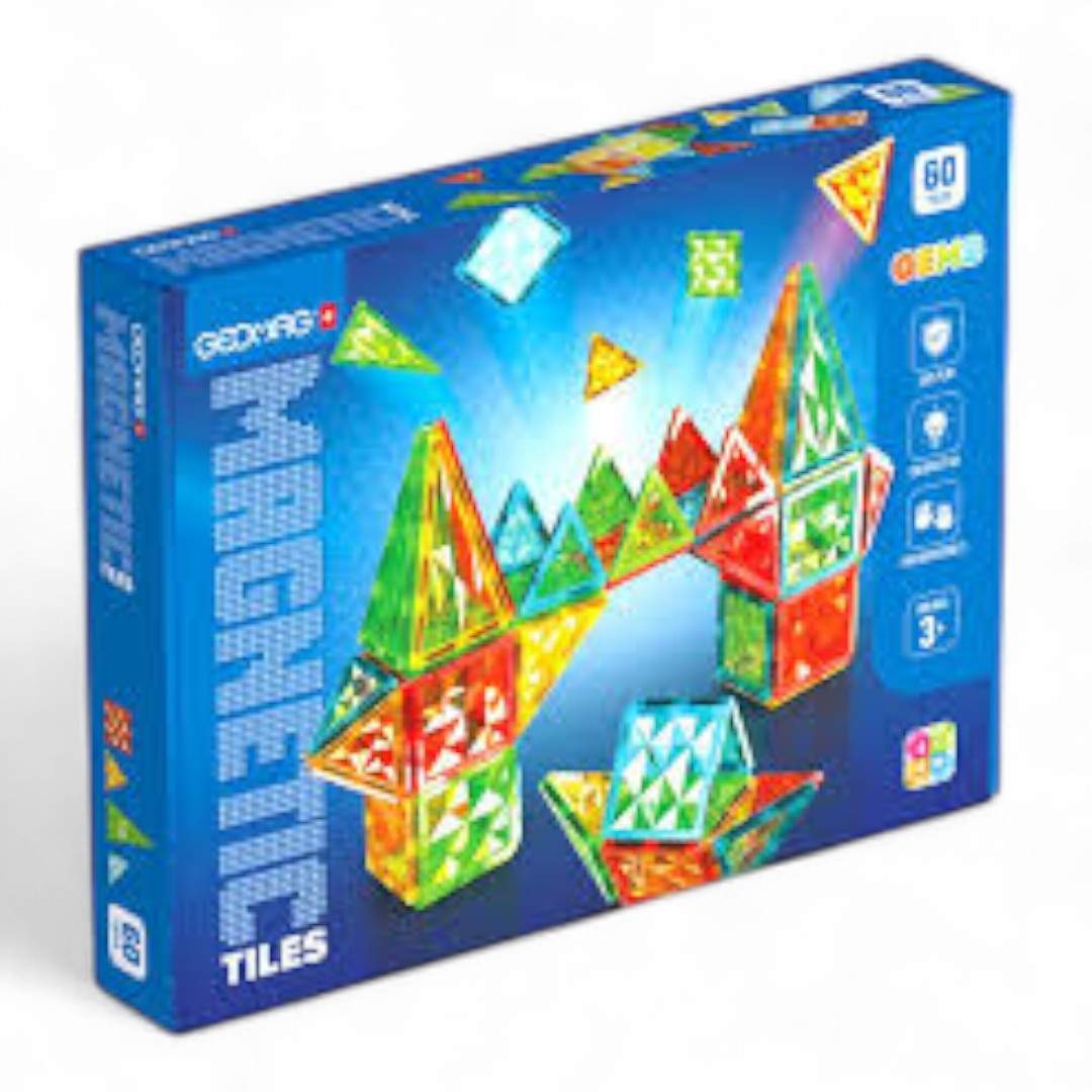 Geomag Magnetic Tiles 60 Gems