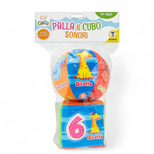 Palla e Cubo Morbidi con Sonaglio