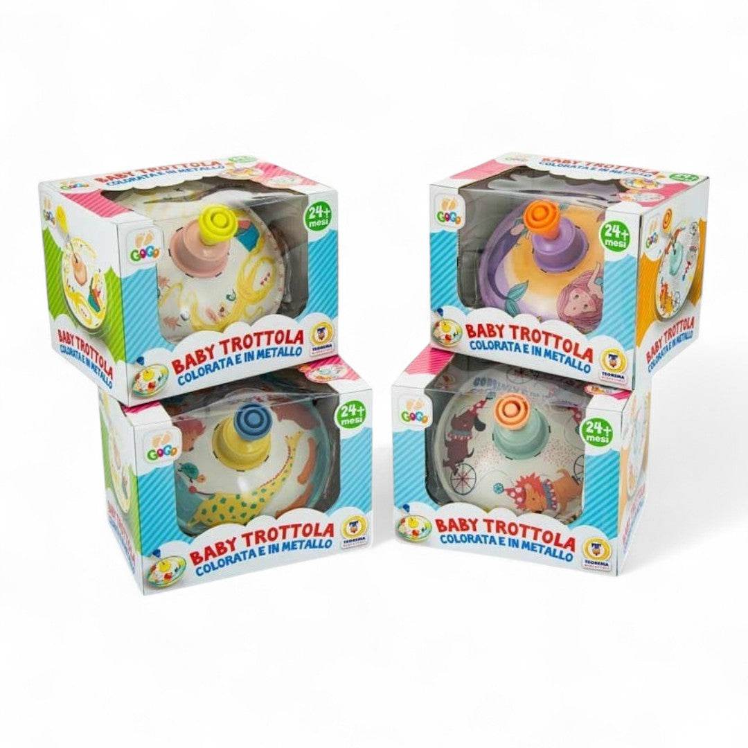 Baby Trottola Colorata e in Metallo