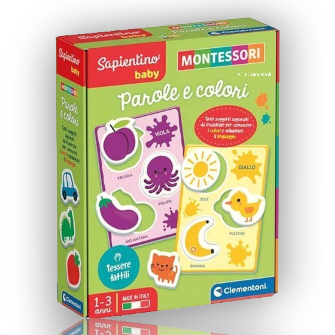 Clementoni Sapientino Baby Montessori - Parole e colori